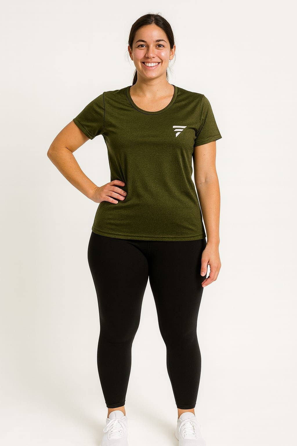 Remera dri-fit Rou verde militar