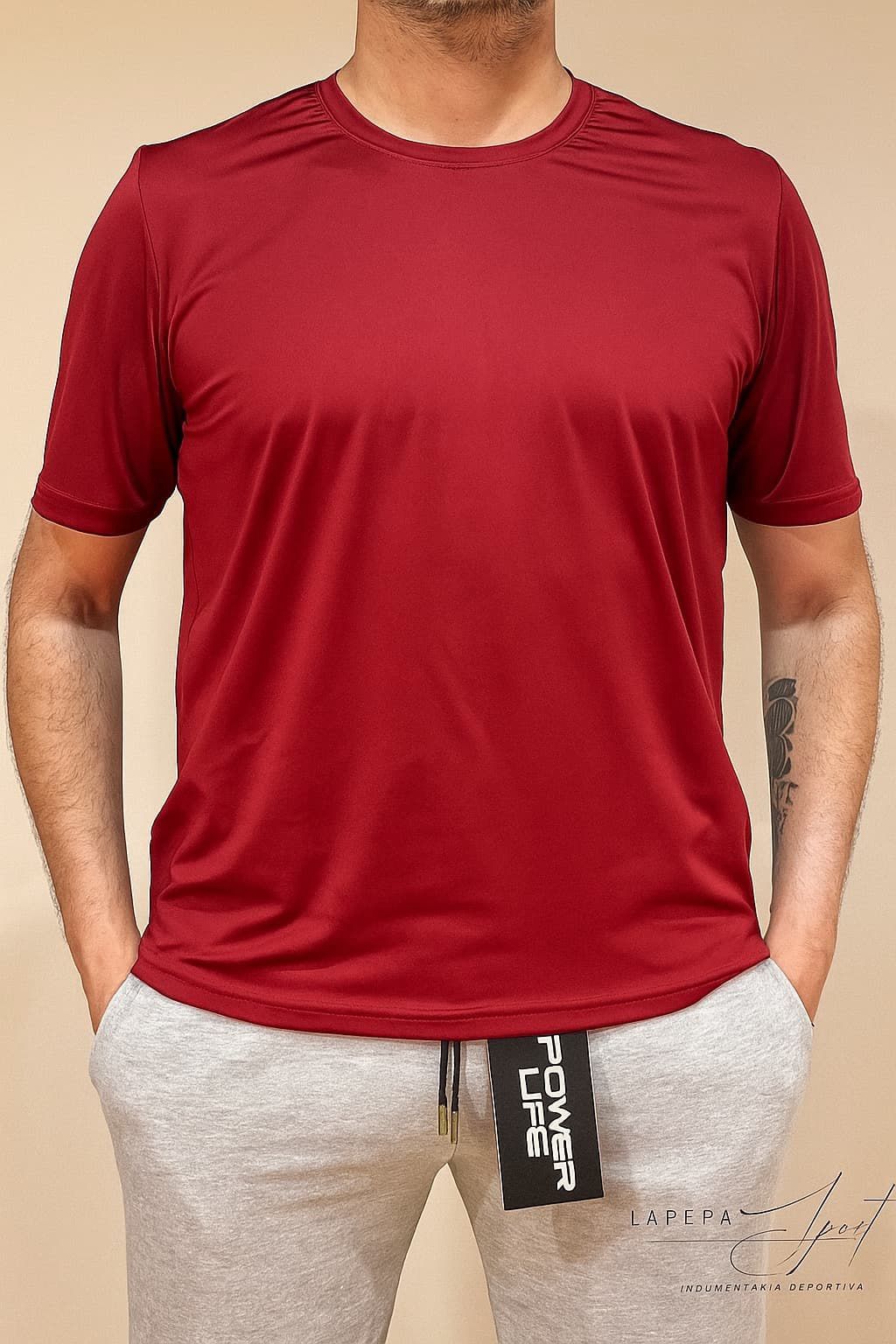 Remera polisoft bordó