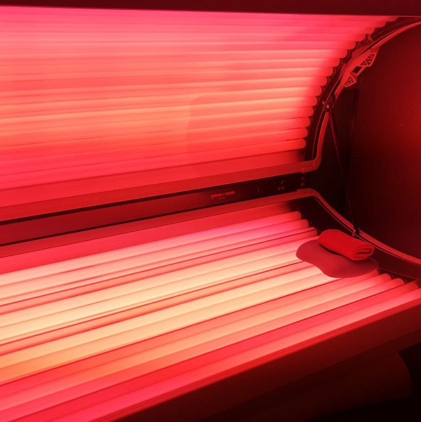 red tanning beds