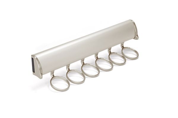 Matte Nickel Color Option for Scarf Rack Organizer
