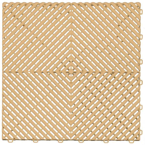 Mocha java color option for swisstrax garage floor tiles