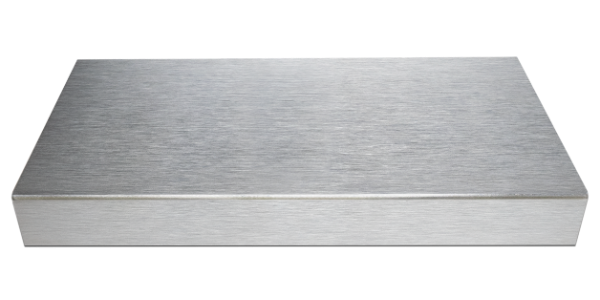 Stainless steel finish option for garage workbench countertops