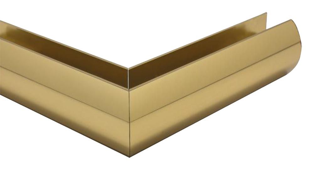 Gold Anodized Aluminum Frameless Shower Doors Finishes