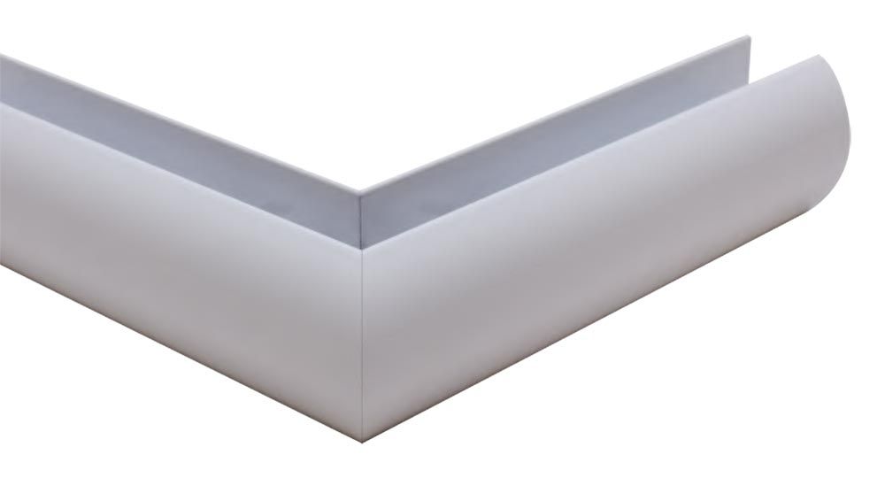 Pearl White Aluminum Frameless Shower Doors Finishes