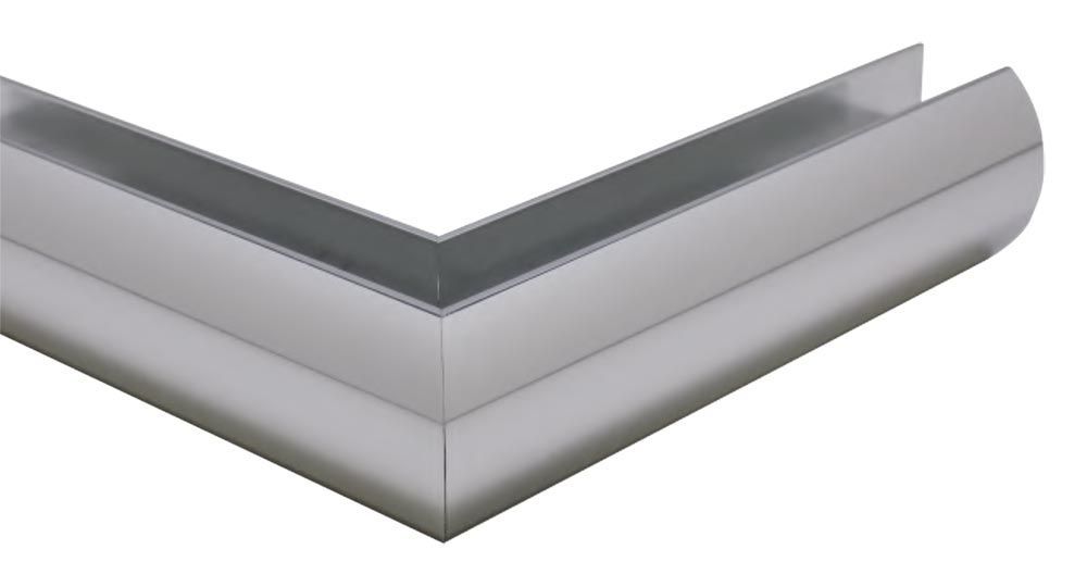 Silver Anodized Aluminum Frameless Shower Doors Finishes