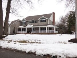 Nice house durring the winter with snow - Jersey Shore Appraisals in Brick, NJ