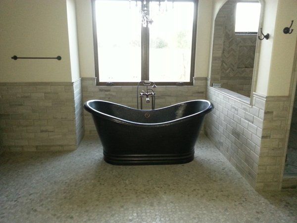 Black Bathtub — Yucca Valley, CA — John Mahany Plumbing