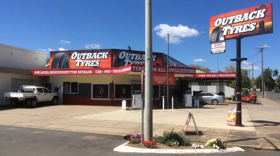 Exterior of Outback Tyres Shop — Tyre Service in Springsure, QLD