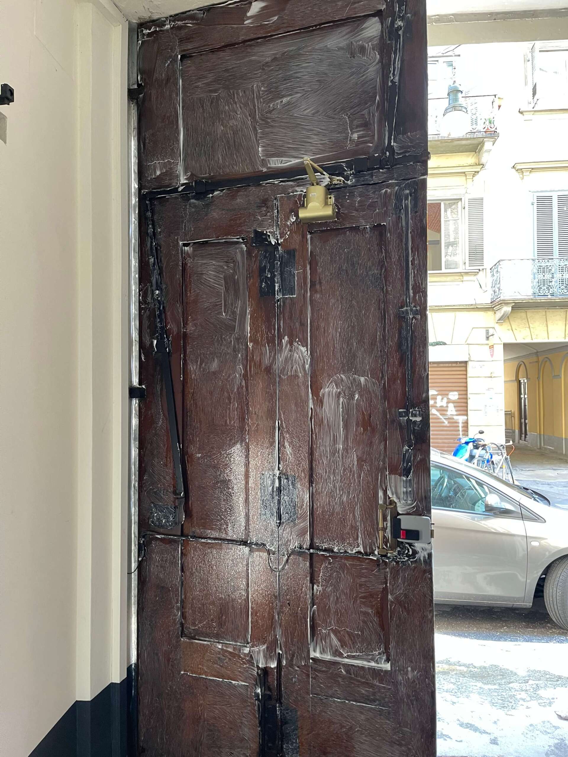 Trattamento antitarlo su portone