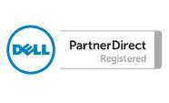 The dell logo is a partner direct registered logo.