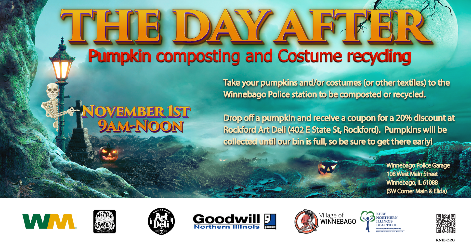THE DAY AFTER-pumpkin and costume recycling event