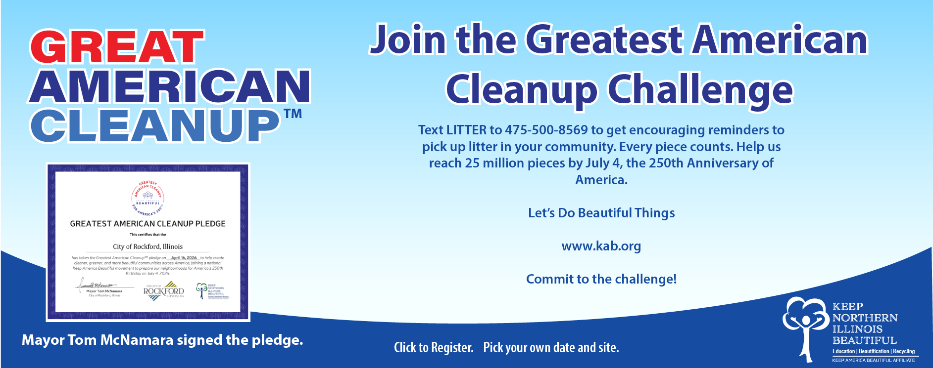 Join the Greatest American Cleanup Challenge