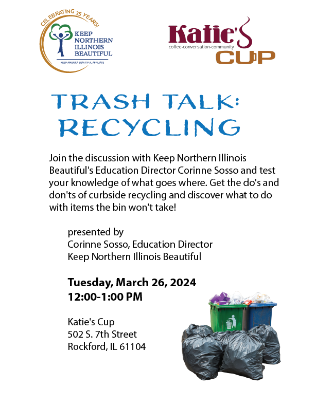Trash Talk Recycling Poster