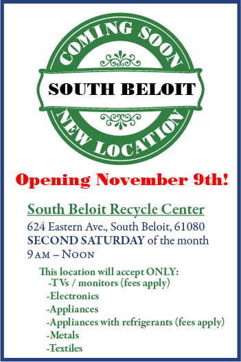 KNIB announces new recycle center in South Beloit opening November 9, 2024.
