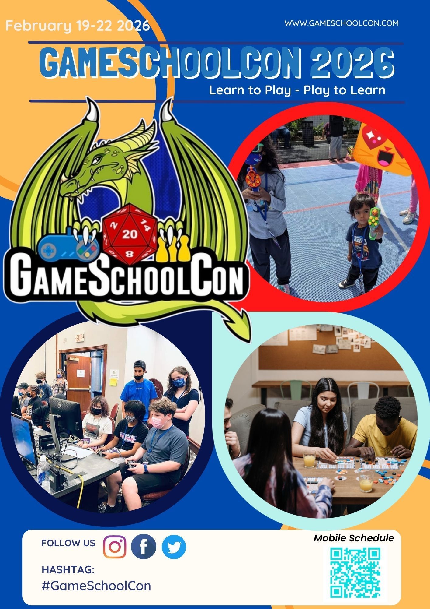 A poster for gameschool con 2025.