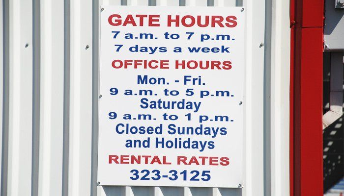 Gate Hours — Reno, NV — All American Storage