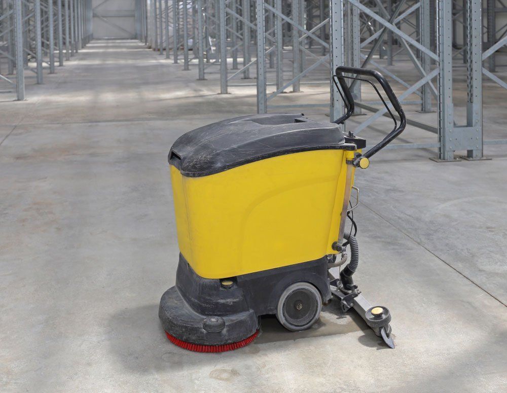 Machine Scrubber For Cleaning Floor — Builders’ Clean in Winnellie, NT