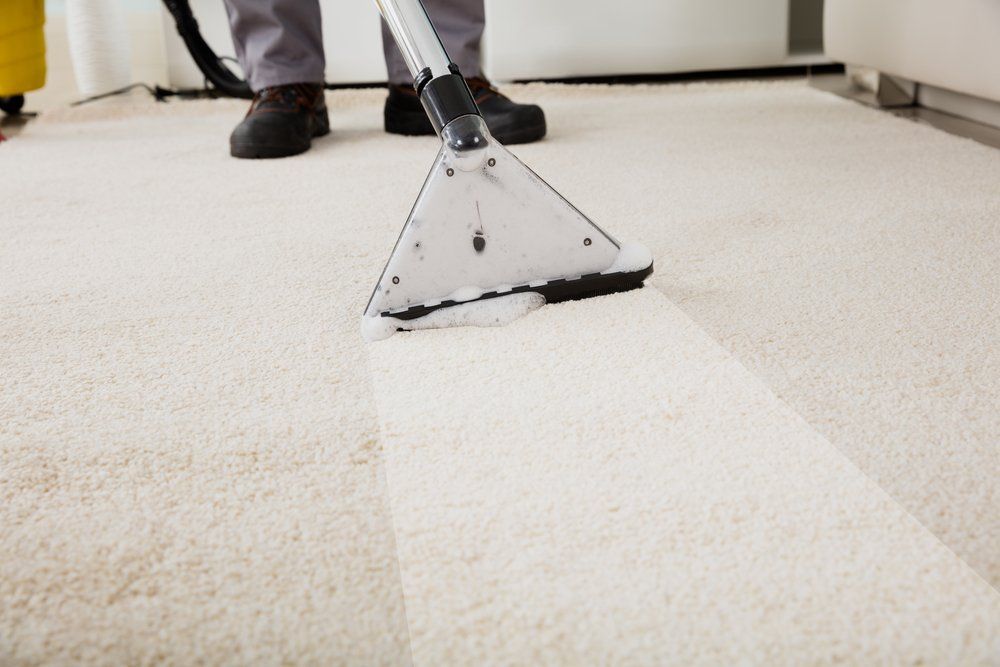 Cleaner Scrubbing The Floor — Floor Cleaning in Winnellie, NT