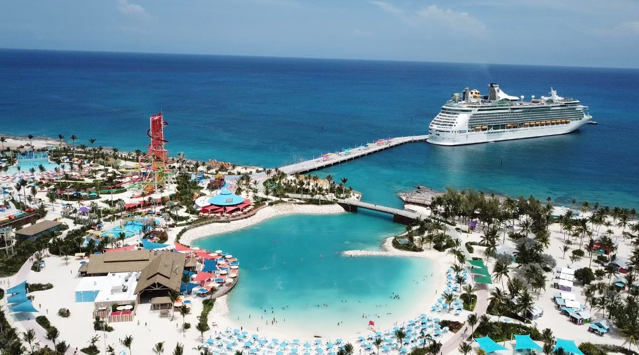 Royal Carribean Drone Footage of Coco Cay