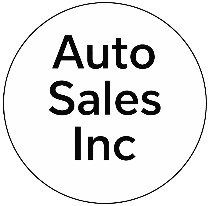 White circular logo with