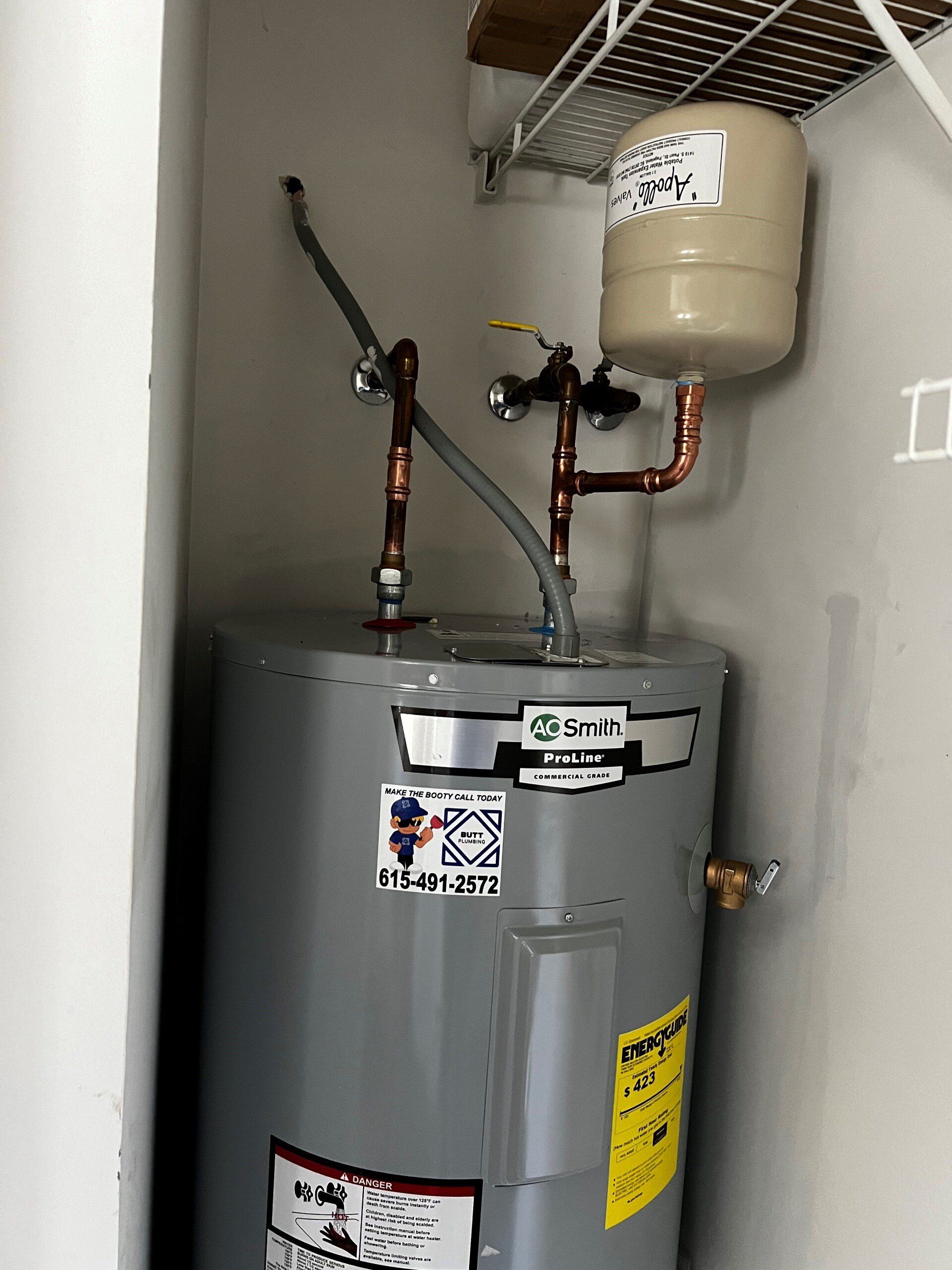 Water Heater Repair & Service | Hendersonville, TN | Butt Plumbing