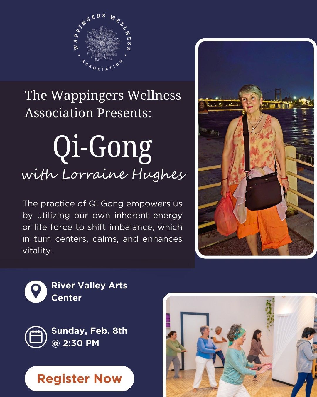 Lush green canopy of trees reaching towards the sun, filtered light shines through the leaves. Woman in patterned shawl stands in front of woven archway, smiles.