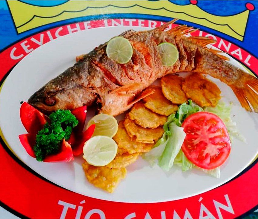 Bladimir Jaen Fuller plato de pescado