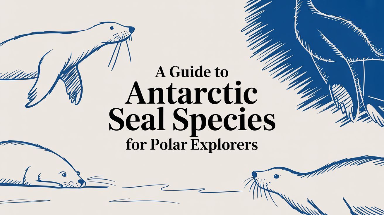 Blue and white guide titled