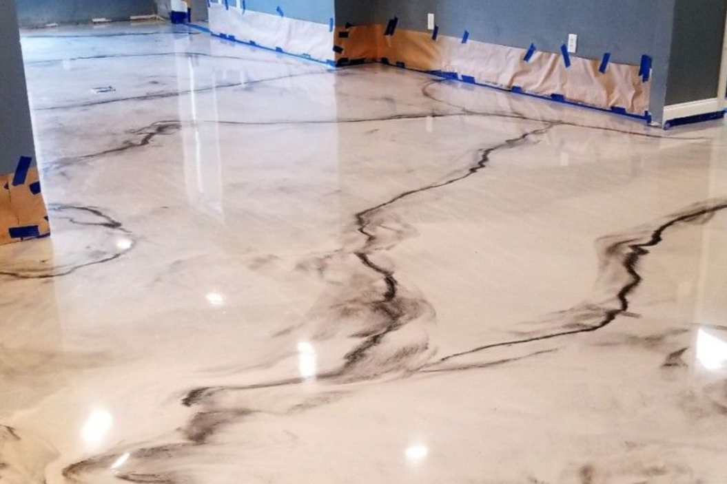 Metallic Epoxy Flooring System installed in Cleveland OH