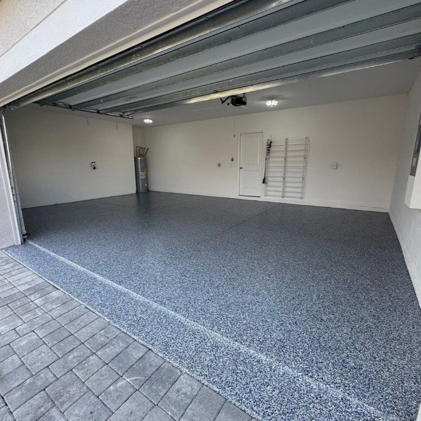 Flake Epoxy Garage Floor in Strongsville Ohio