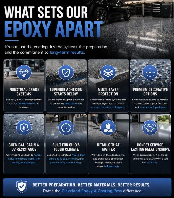 What sets our epoxy apart for your concrete flooring breakdown