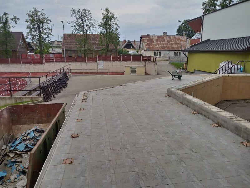 Tukuma pamatskolas tuneļa jumta platformas kapitālie būvdarbi | MJ projekts