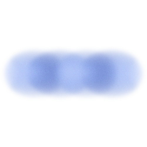 Four softly blurred, overlapping blue circles against a white background.