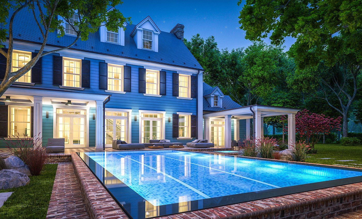 luxury house swimming pool