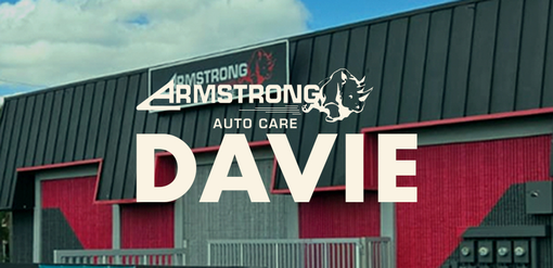 Armstrong Auto Care - Davie Workshop exterior Image with Armstrong Auto Care Logo on It.