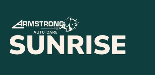 Armstrong Auto Care - Sunrise Workshop Exterior photo with Armstrong Logo 