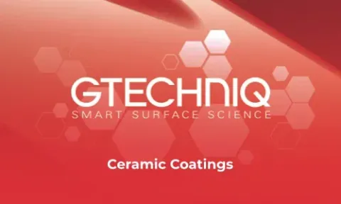 Logo for Gtechniq ceramic coatings with the words