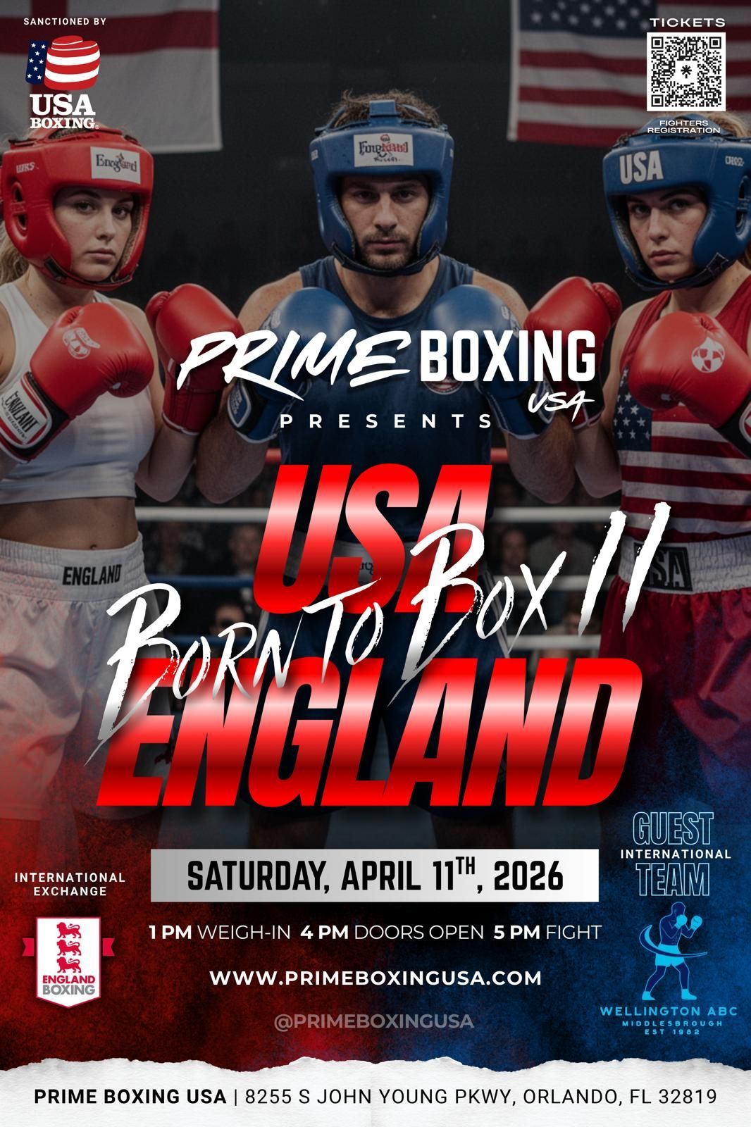 Boxing Match at Prime Boxing USA sanctioned by USA Boxing