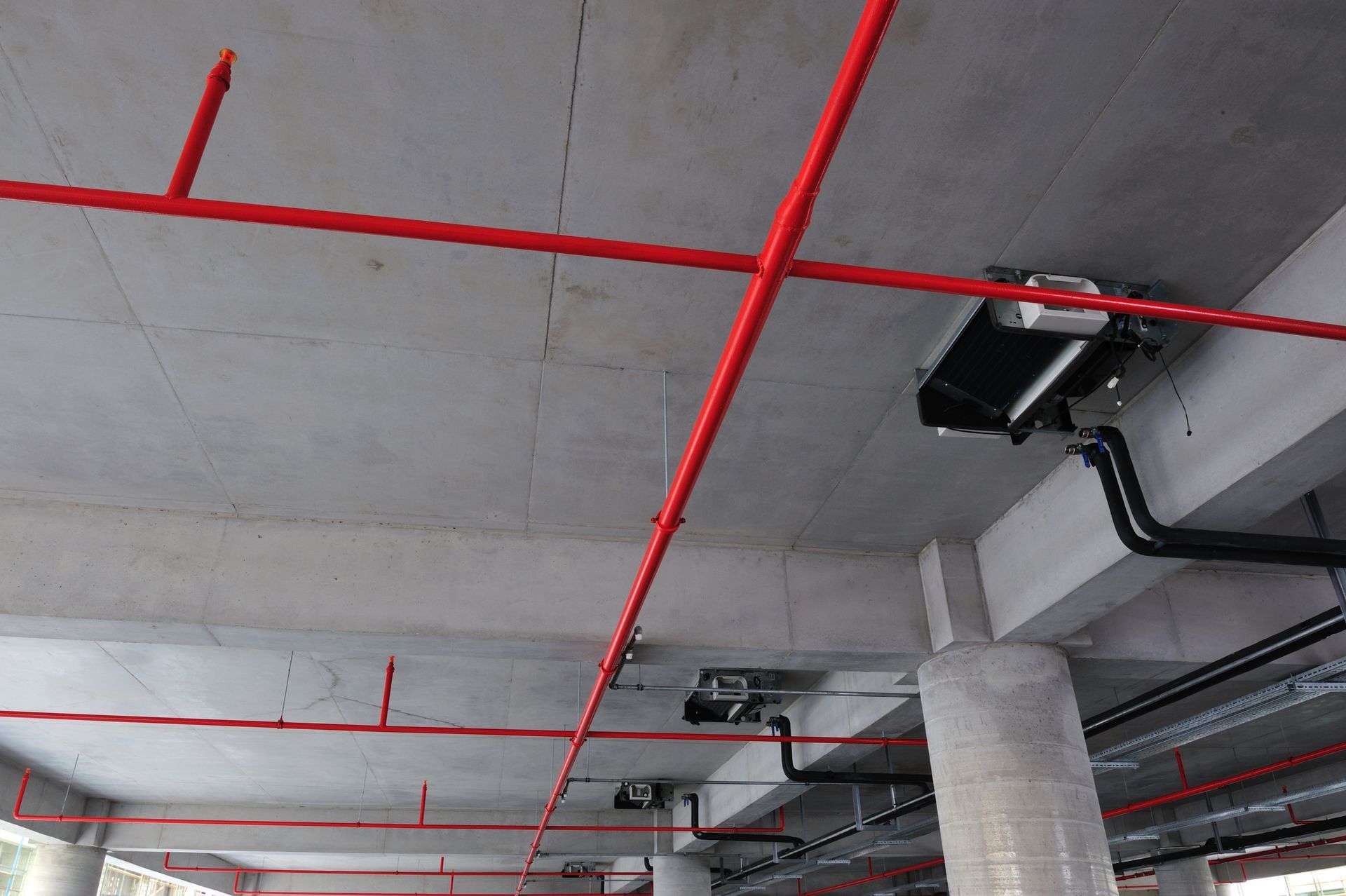 Fire security and sprinkler.