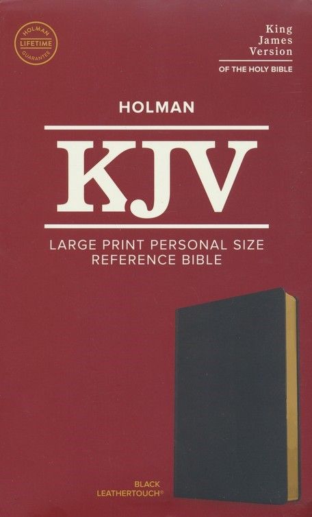 A holman kjv large print personal size reference bible