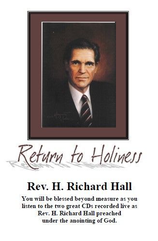 A picture of a man in a suit and tie is titled return to holiness