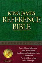 King james reference bible by nelson is a bible with a green cover.