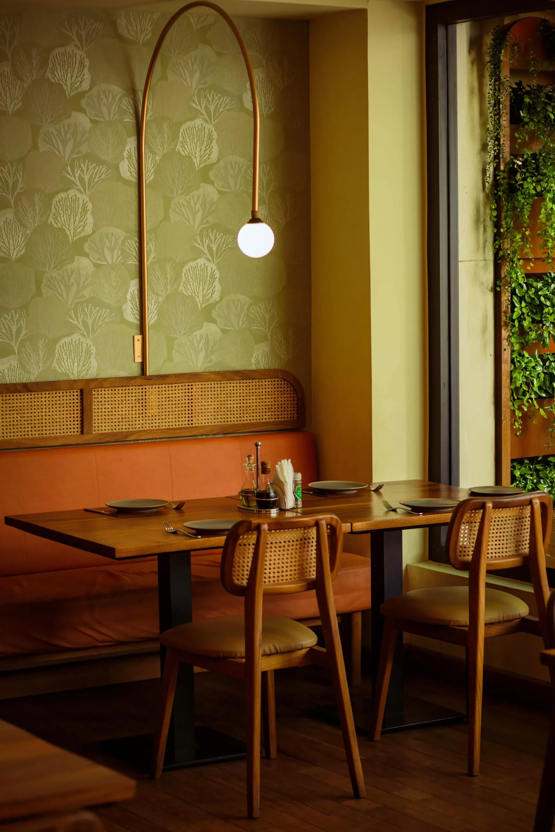 Dining area with tables and chairs