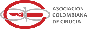 El logotipo de la asociación colombiana de cirugía.
