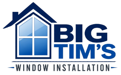 Big Tim’s Window Installation logo with blue house and window icon