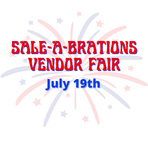 Sale-A-Bration vendor fair graphic with a leprechaun, green text, and the date March 29th.