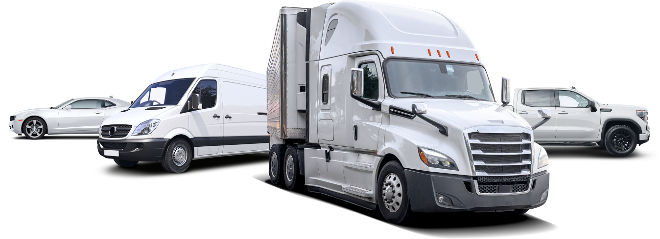 White vehicles on road background | Huerta Auto Repair