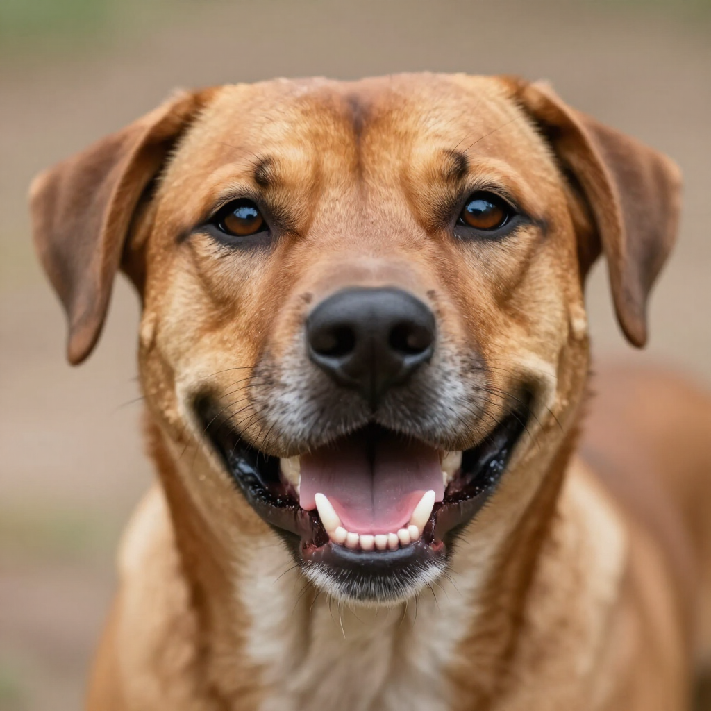 Healthy dog teeth and gums
