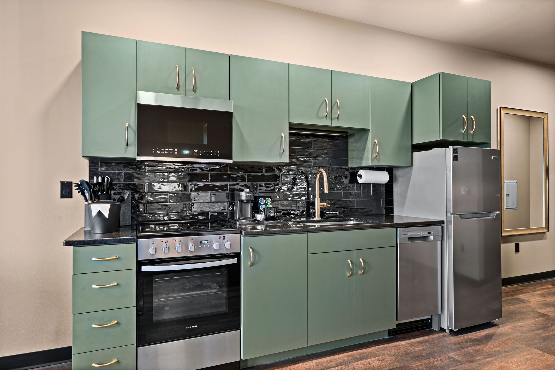 City View - Partial Lake View Studio Suites Kitchen in Downtown Duluth, MN