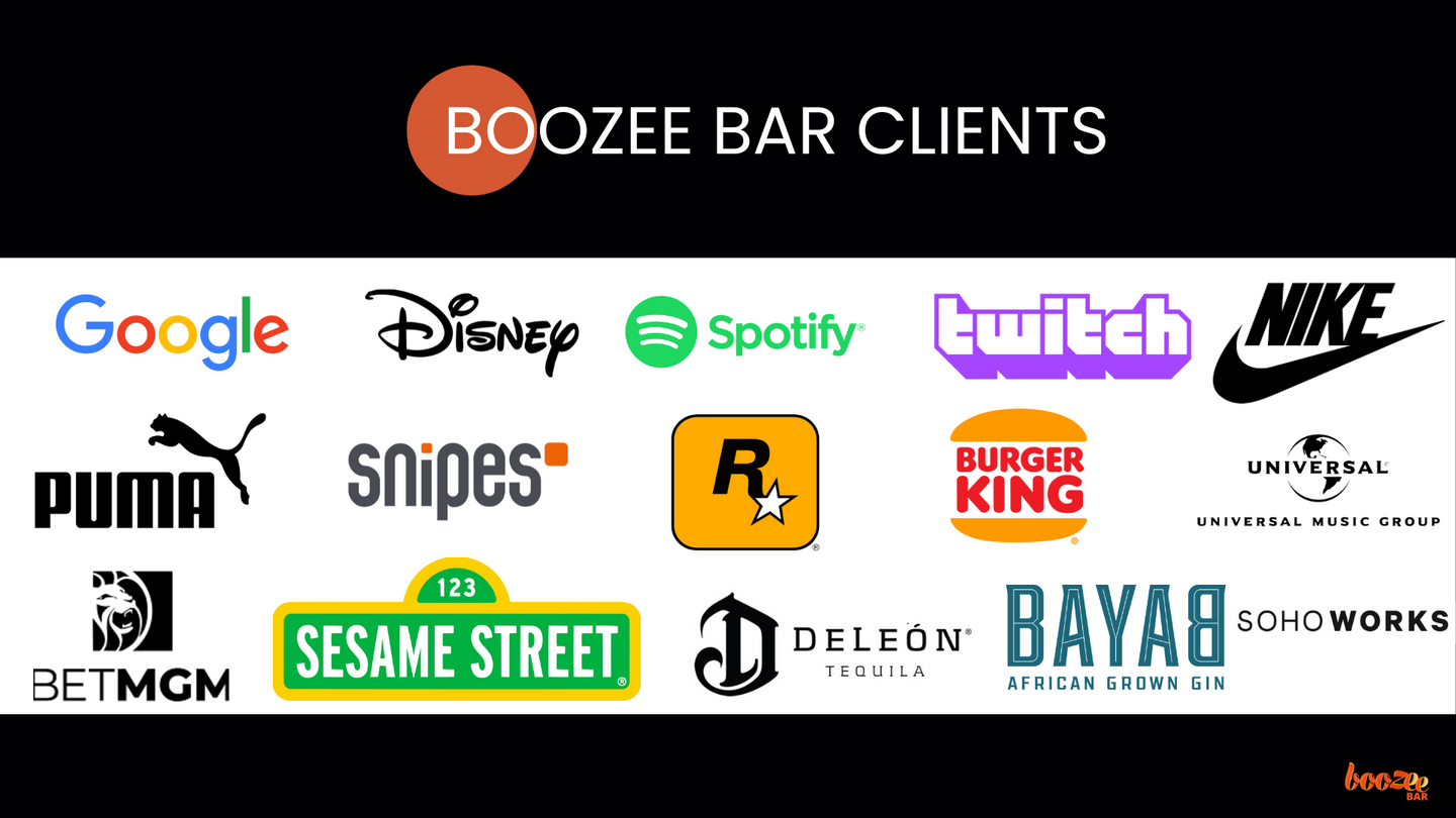 Updated Boozee Bar Clients — New York City, NY — Boozee Bar